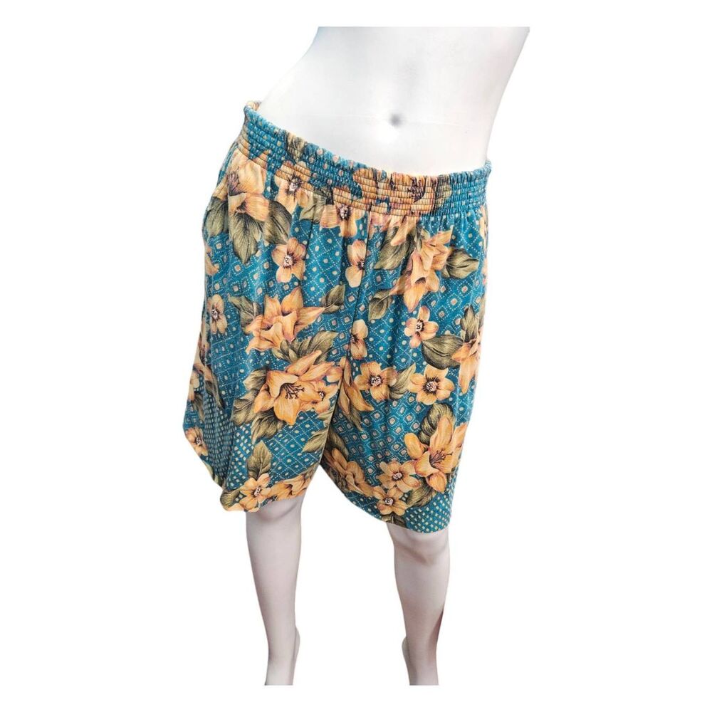 Jaclyn Smith Vintage 80's Floral Shorts Size XL
